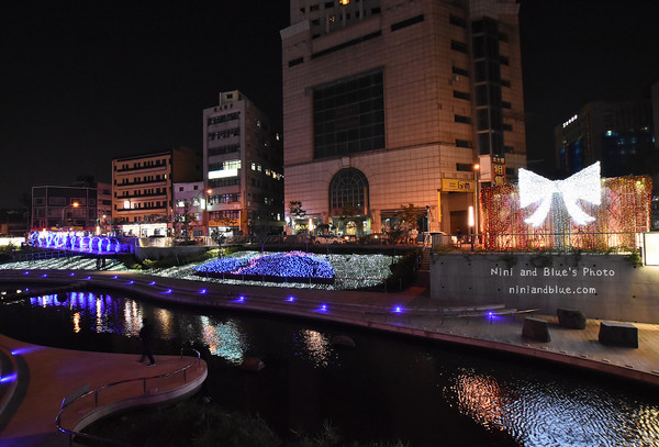 台中 柳川蓝带水岸。(图/Nini and Blue 玩乐食记提供)