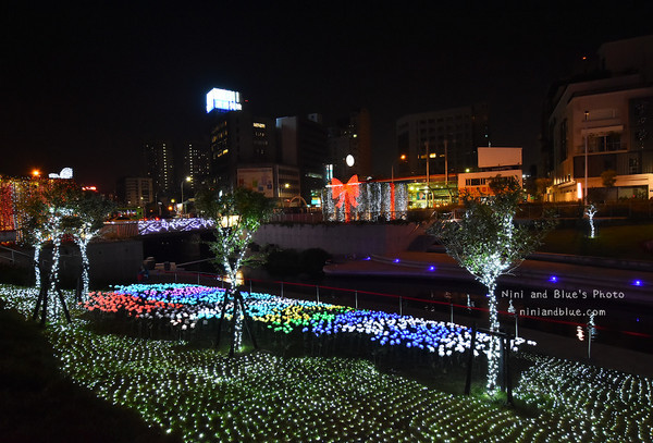 台中 柳川蓝带水岸。(图/Nini and Blue 玩乐食记提供)
