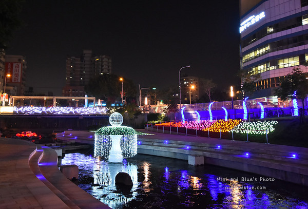 台中 柳川蓝带水岸。(图/Nini and Blue 玩乐食记提供)