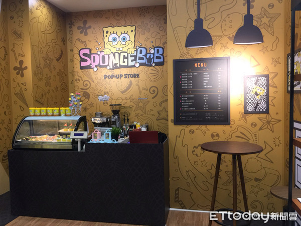 海绵宝宝快闪店12/7开幕　杯子蛋糕上的海绵宝宝可爱舍不得吃。（图／DayDreamer提供）