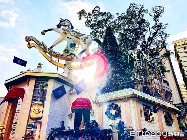 ▲2017 香港1881 Heritage圣诞装置艺术。(图/记者曹悦华摄)