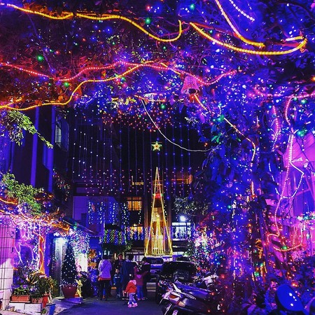 ▲北投圣诞巷。(图/网友提供,请勿随意翻拍,以免侵权)