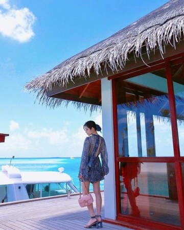 ▲洒落在印度洋上的人间仙境--马尔代夫。(图/IG@sailormoona提供,请勿任意翻摄以免侵权)