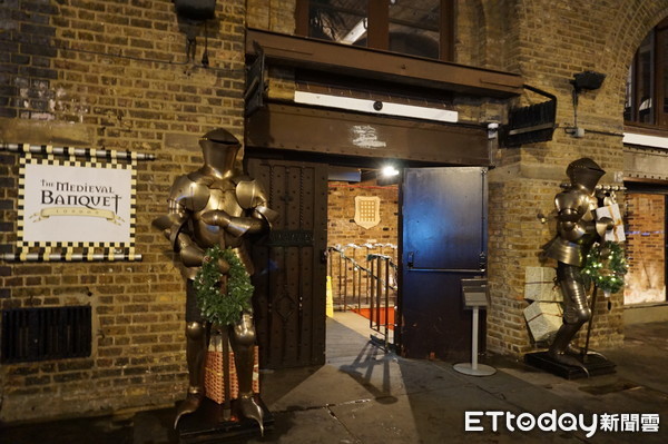▲英国伦敦中世纪宴会主题餐厅The Medieval Banquet。(图/记者赖文萱摄)
