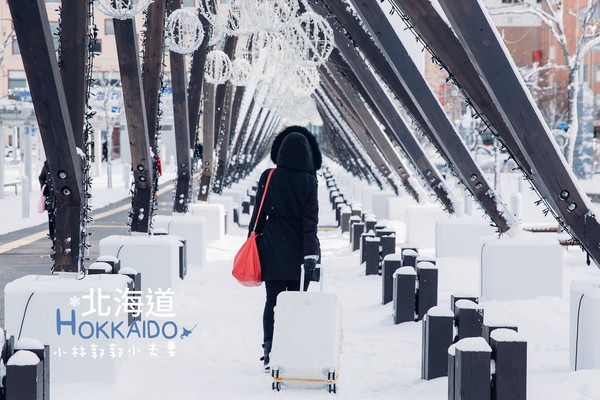 ▲冬天下雪北海道的不开车自由行。(图/小林&郭郭的小夫妻生活提供)