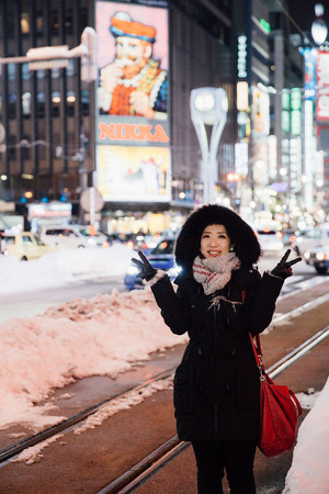 ▲冬天下雪北海道的不开车自由行。(图/小林&郭郭的小夫妻生活提供)