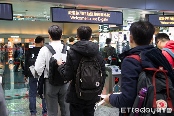 ▲%既氤龉?远?檠橥ü叵低冲-Gate,自动通关,出入境,出国,桃园机场。(图/记者季相儒摄)