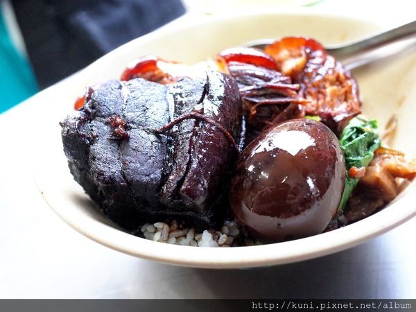 ▲台北市中正区郑记猪脚肉饭。(图/记者周Y溶吧悖? width=