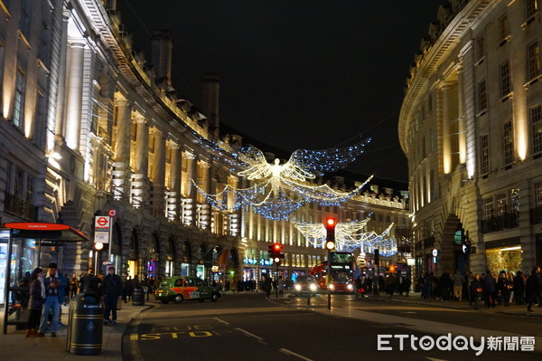 ▲英国伦敦著名购物景点摄政街Regent Street。(图/记者赖文萱摄)