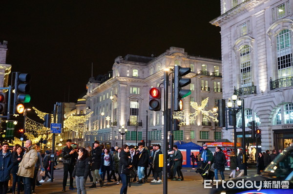 ▲英国伦敦著名购物景点摄政街Regent Street。(图/记者赖文萱摄)