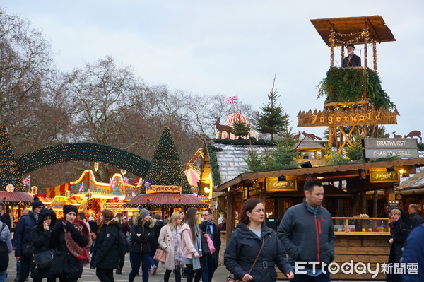 ▲英国伦敦海德公园耶诞市集Winter Wonderland。(图/记者赖文萱摄)