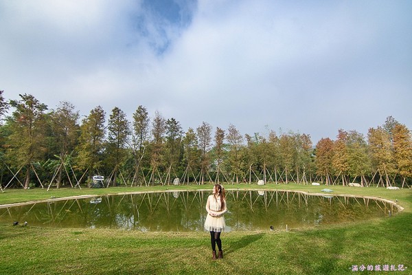 ▲新竹关西大乐之野景观餐厅赏落羽松。(图/满分的旅游札记提供)
