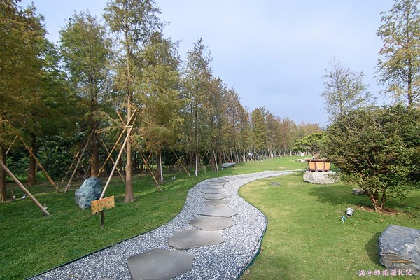 ▲新竹关西大乐之野景观餐厅赏落羽松。(图/满分的旅游札记提供)