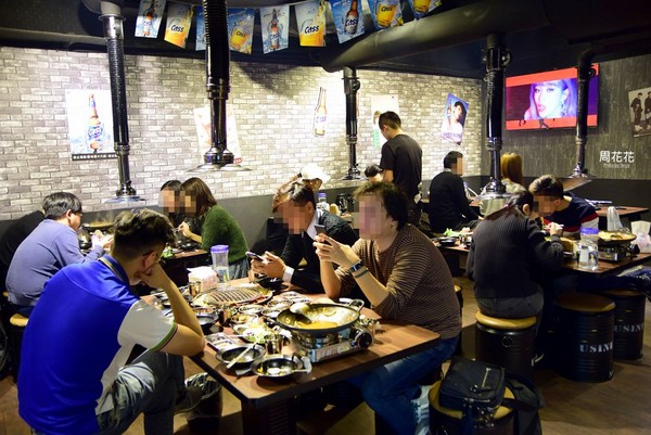 ▲台北新开幕Woosan韩式烤肉店。（图／周花花，甲饱没提供）