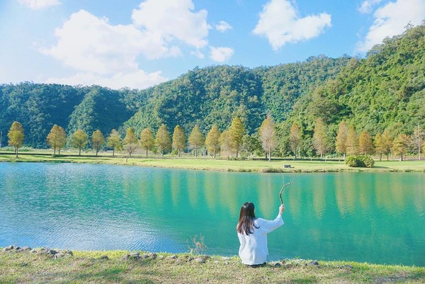 ▲宜兰员山“蜊埤湖”(图/网友提供,请勿随意翻拍,以免侵权。)