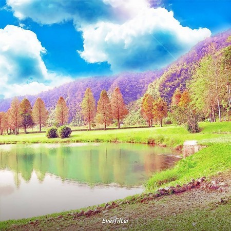 ▲宜兰员山“蜊埤湖”(图/网友提供,请勿随意翻拍,以免侵权。)