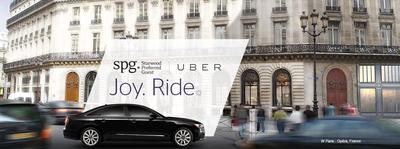 喜达屋SPG俱乐部与UBER达成全球独家会员福利战略合作